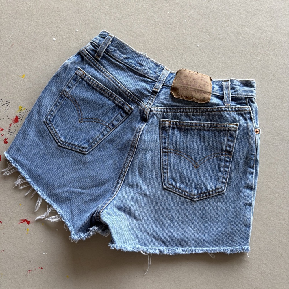 Vintage 90s Levis Denim Shorts Cutoffs Made in USA